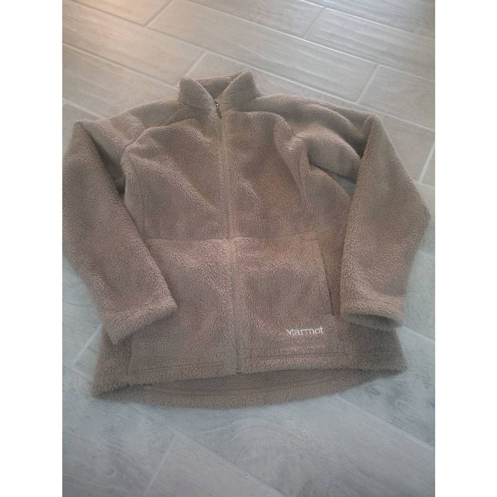 Marmot Long Sleeve Fleece Zip-Up Jacket Chocolate‎ Brown Size Large